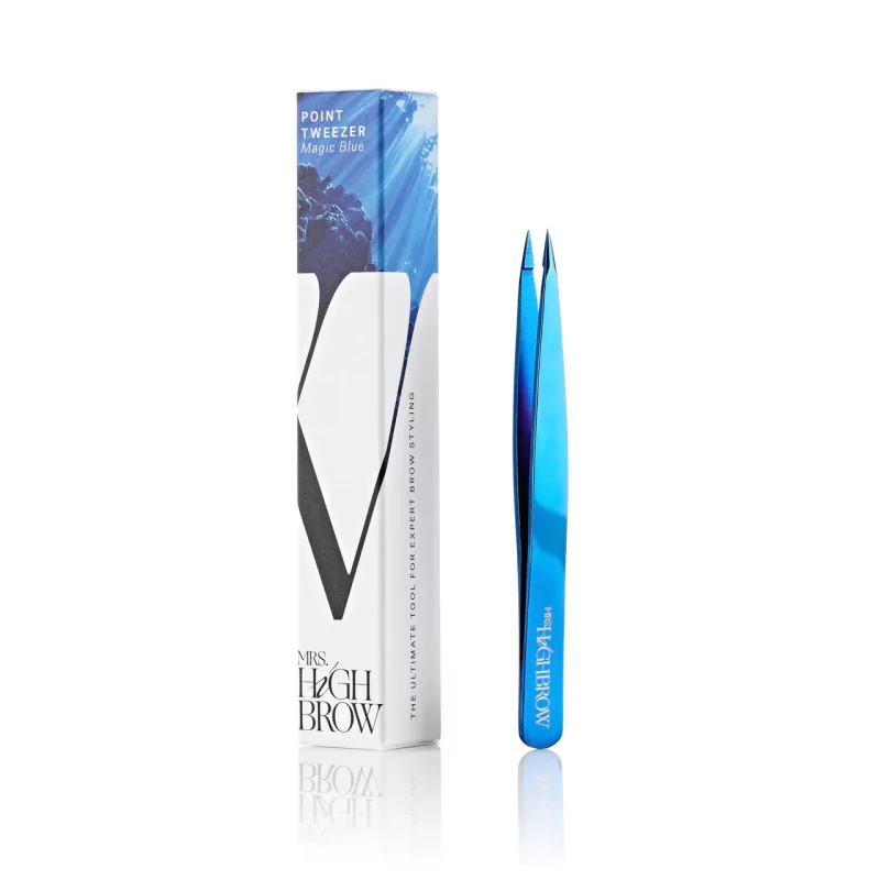 Mrs Highbrow Magic Blue Прямой пинцет Mrs Highbrow Magic Blue Прямой пинцет