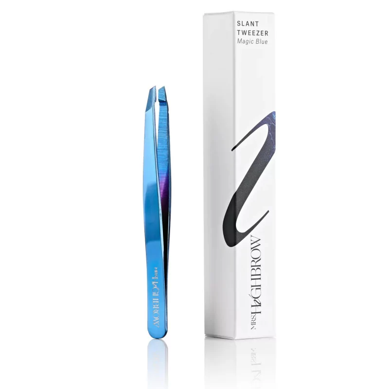 Mrs Highbrow Magic Blue Leņķa Pincetes