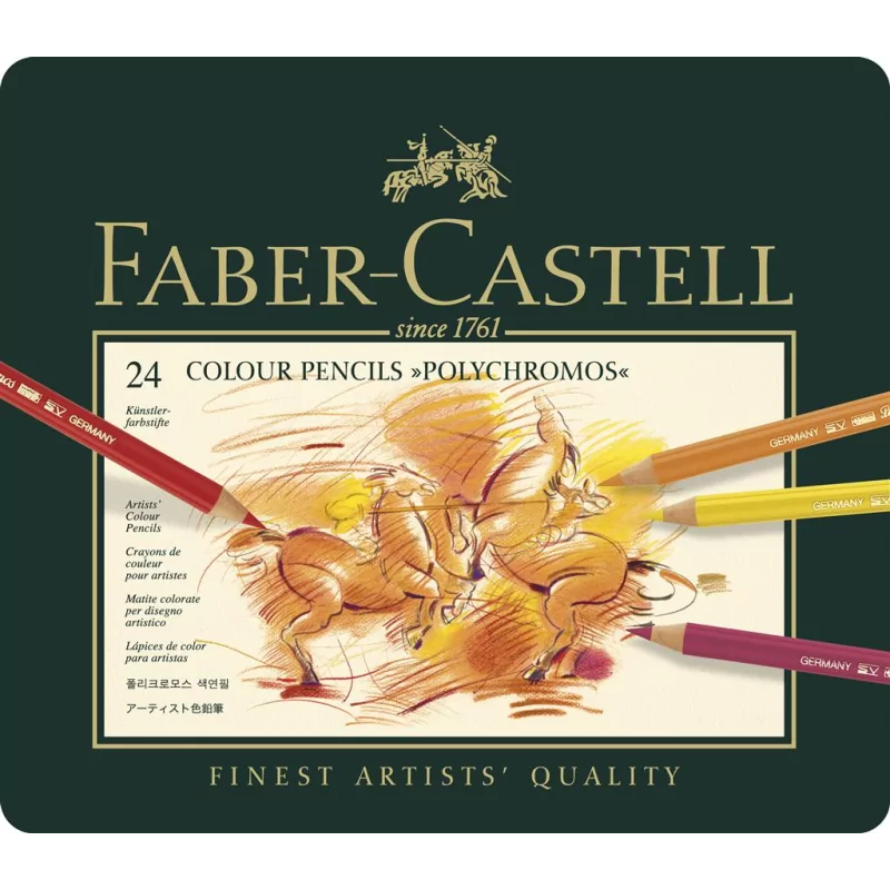 Faber-Castell krāsu zīmuļi (24gab)