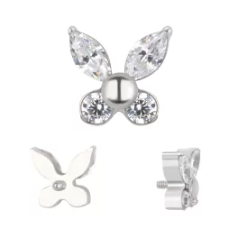 Titanium ring Butterfly