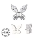 Titanium ring Butterfly