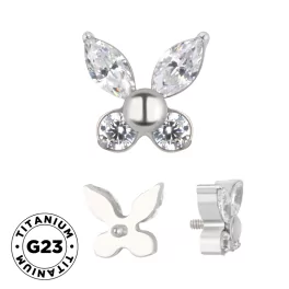 Titanium ring Butterfly