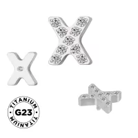 Титановая Cерьга X