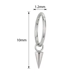 Titāna Auskars Spike Dangle
