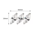 Титановая Cерьга Diagonal Marquise