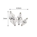 Titanium ring Arranged Marquise