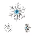 Titanium ring Snowflake Shape