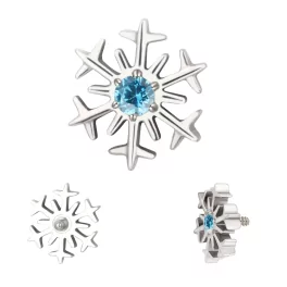 Titāna Auskars Snowflake Shape