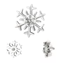 Titanium ring Snowflake Shape
