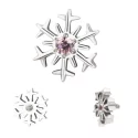 Титановая Cерьга Snowflake Shape