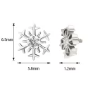 Титановая Cерьга Snowflake Shape