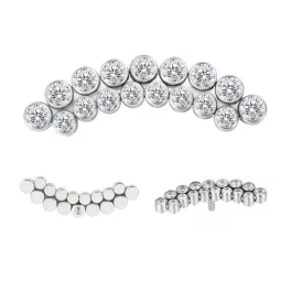 Titāna Auskars Curved Line Bezel