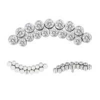 Titāna Auskars Curved Line Bezel