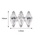 Titāna Auskars Parallel Marquise