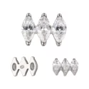 Titāna Auskars Parallel Marquise