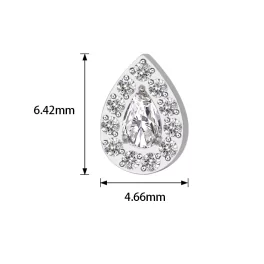 Титановая Cерьга Paved Pear