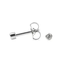 Studex April Crystal Bezel Earring