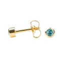 Studex March Aquamarine Bezel Auskars