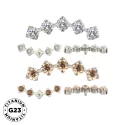 Titanium Ring Tips 5 Prong Zirconia Bezel