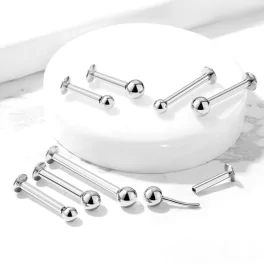 Titāna Auskars Ball Top With Labret