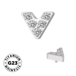 Титановая Cерьга V Shape