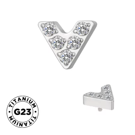 Titanium Ring V Shape Titanium Ring V Shape