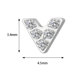 Титановая Cерьга V Shape