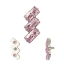 Титановые наконечники для сережек 5 Prong циркониевым безелем