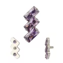 Титановые наконечники для сережек 5 Prong циркониевым безелем