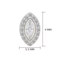 Titanium Ring Tips 5 Prong Zirconia Bezel