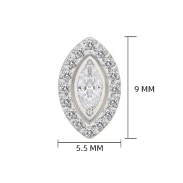 Titanium Ring Tips 5 Prong Zirconia Bezel
