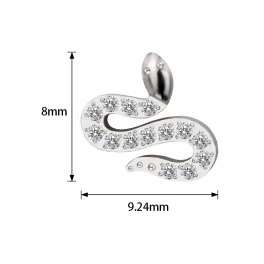 Titanium Ring Tips 5 Prong Zirconia Bezel