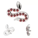 Titanium Ring Tips 5 Prong Zirconia Bezel