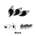 Titāna Auskaru Uzgaļi 3 Prong Curved Fan