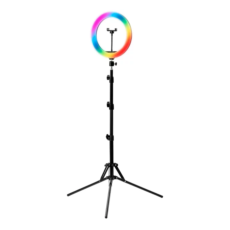 Glow 10" 10W RGB Gredzenveida Lampa Ar Statīvu