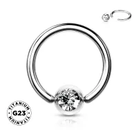 Titanium ring Spike Dangle