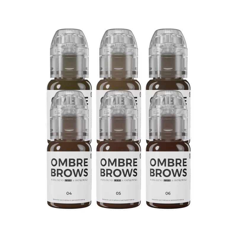 Perma Blend Paulina Osinkowska Ombre Brows Pigmentu Komplekts (6x15ml)