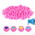 Heart Shape Plastic Ink Cups (200pcs)