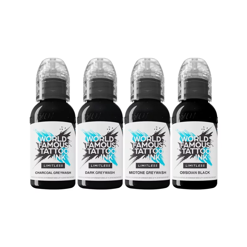World Famous Ink Limitless Komplekts līnijām un ēnojumiem (4x30ml)