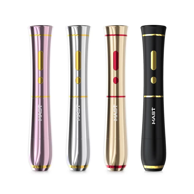 Mast P40 Wireless Tattoo Pen Bezvadu tetovēšanas un PMU mašīna (sudraba/rozā/violeta/Melns)