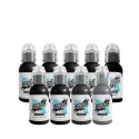 World Famous Ink Limitless Line Grey Shade Pigments (30ml)