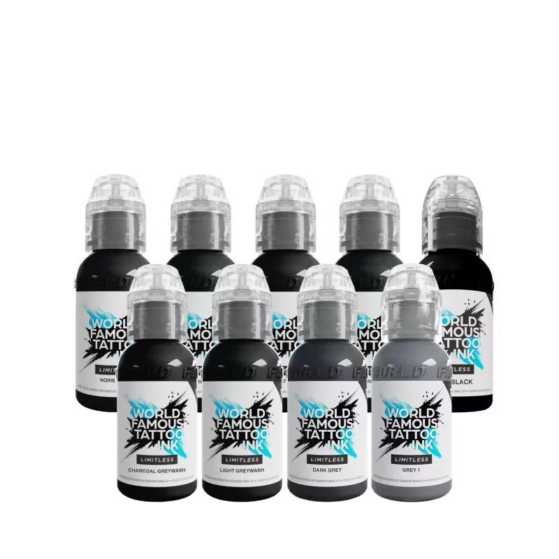 Пигменты серого оттенka от World Famous Ink Limitless (30ml)