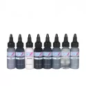 Intenze Power Grey Pigmentu komplekts 8gab (30ml) REACH 2022 Approved