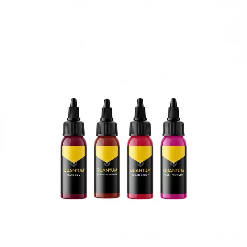 Quantum Tattoo Gold Label Pink Shade Pigments (30ml) REACH Approved