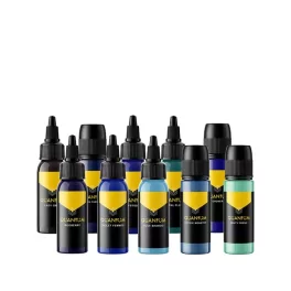 Quantum Tattoo Gold Label Zilā/violetā nokrāsas pigmenti (30ml) REACH Approved