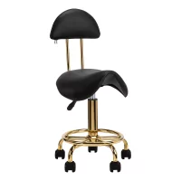 Cosmetic Stool 6001G Gold-Black