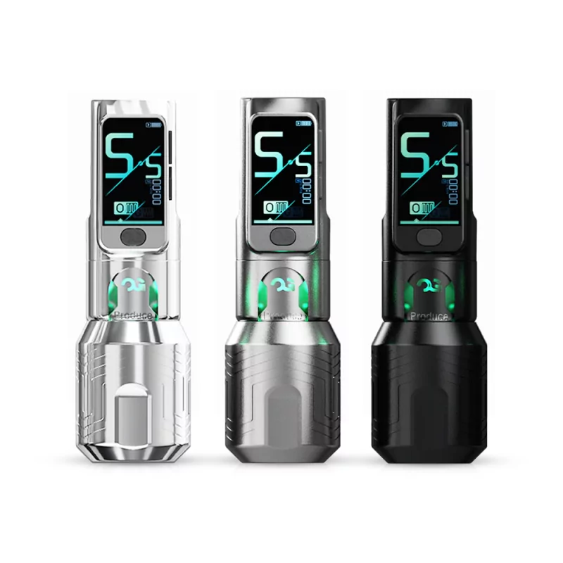 OG FURY II Wireless Tattoo Pen (Black/Silver/Gray)