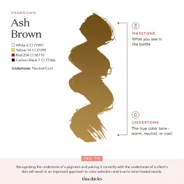 Tina Davies I ❤️ INK Uzacīm Pigmneti – 0 Ash Brown LUXE (15ml)