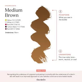 Tina Davies I ❤️ INK Пигменты для бровей – 3 Medium Brown LUXE (15мл)