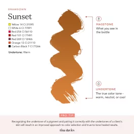 Tina Davies Sunset Brow Pigments - Sunset LUXE (15ml)